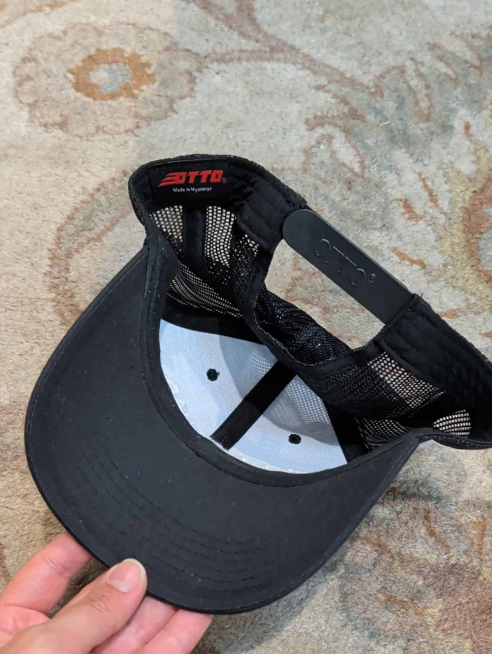 EREWHON Black Mesh 6 Panel Trucker Dad Hat